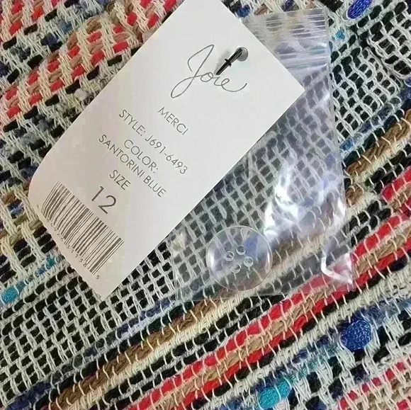 Joie Merci Textured Multi Color Shorts Size 12 - Picture 3 of 13